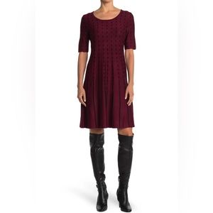 ❤️❤️ Nina Leonard Jacquard Sweater Dress ❤️❤️